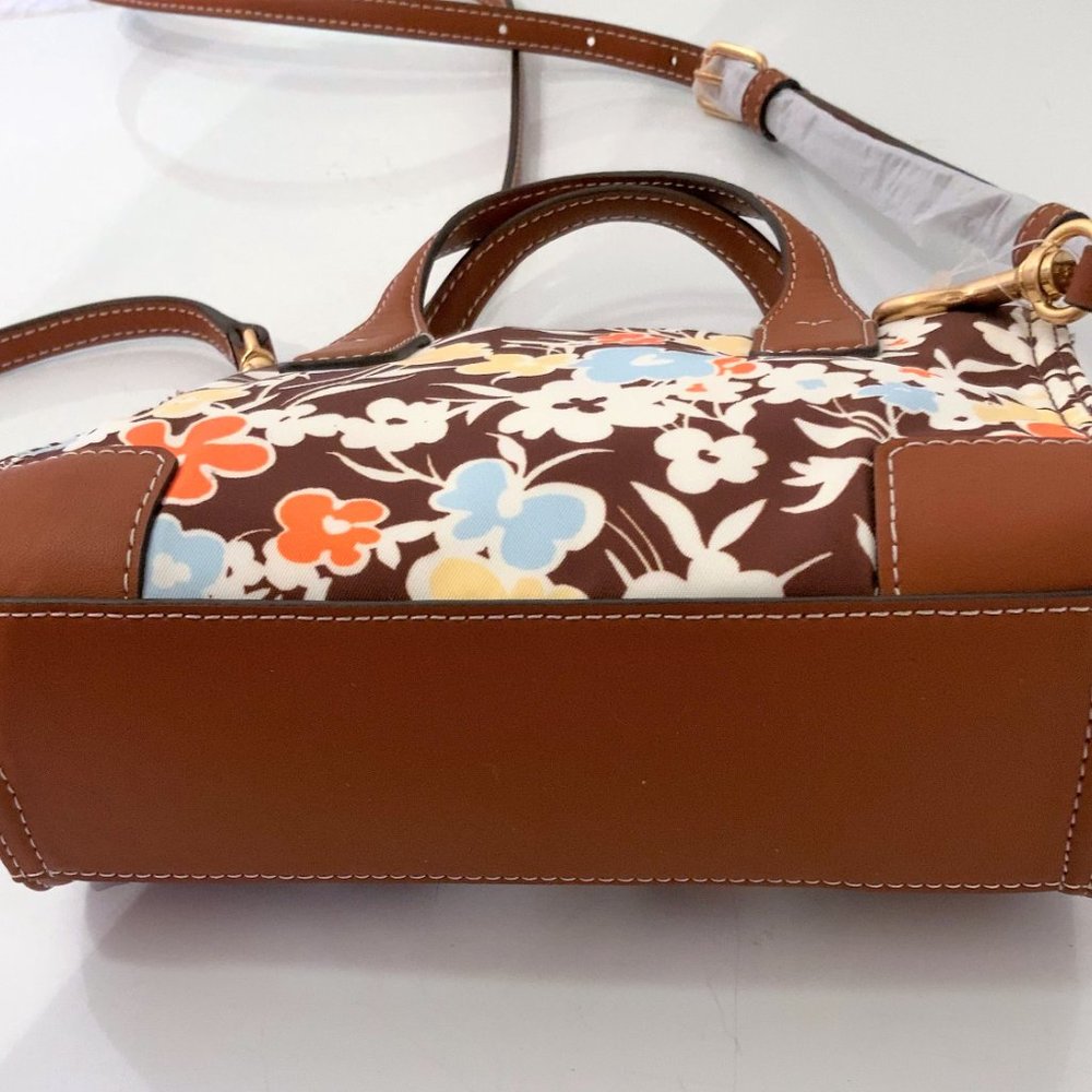 NWT TORY BURCH ELLA PRINTED MICRO REVERIE TOTE - Picture 6 of 7